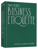 book cover for Emily Post's Business Etiquette